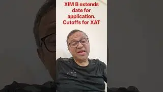 XIM B продлевает срок подачи заявок. Крайний срок определяется по результатам XAT. #patrick100 #ximb