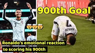 Ronaldo's emotional reaction to scoring his 900th goal in Portugal Vs Croatia 2-1