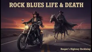 Rock Blues Life & Death ☠️🏍️ | Reaper&rsquo;s Highway Reckoning | Outlaw Country Western Ride