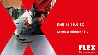 Cut metal without distortion or sparks with the cordless nibbler
