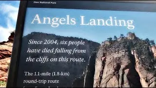 I survived Angels Landing!!! (Near casualty caught on video)