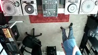 David Wiegand Live at Home studio recording an episode of The Future/Retro Podcast