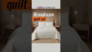 Brandream Quilt Bedding Set-Geometric Pattern Boho#brandream #bedroom #bedding #quiltset #boho