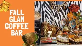 Fall Glam Coffee Bar Decor | Fall decorate with me 2020 | Fall Coffee Bar 2020