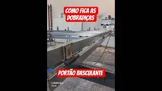 Como fica as dobradi&ccedil;as depois de lixadas #jsmport&otilde;es ##serralheria #port&atilde;o