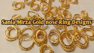 Sania Mirza Gold nose Ring Design with weight and price! New nose Ring Designs