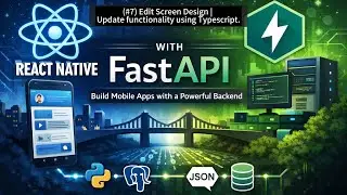 (#7) React Native framework in Pashto | Edit Screen Design | Update functionality using Typescript.