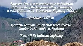 Babusar Tap. Beautiful view and Music