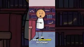 The Book That Opened By Itself in the Library #youtubeshorts  #storytime #animation #shorts
