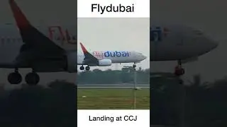 Flydubai landing at Calicut International Airport ||#shorts #aviation #youtubeshorts