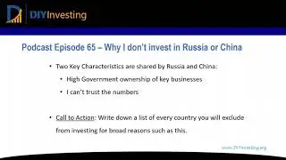 65 - Why I don't invest in Russia or China