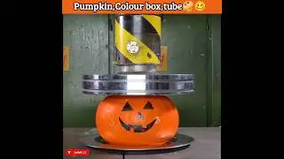 haydrolic press vs Pumpkin🎃🥴#shorts #viral