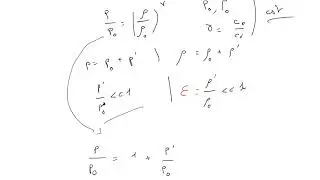 Taylor expansion acoustic pressure and density
