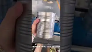 Double Head Can Seamer Machine for Tin Can, Automatic Dual Head Can Seaming Machine for Metal Cans