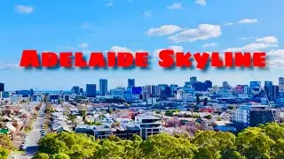 ADELAIDE SKYLINE- A DRONE VIEW FROM VICTORIA PARK