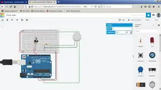 Tinkercad Gas detector simulation