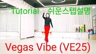 Vegas Vibe (VE25) Line Dance ✌️Tutorial 쉬운스텝설명