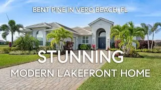 Peek Inside This STUNNING Modern Lakefront Florida Home | BENT PINE Golf Course #homeforsale