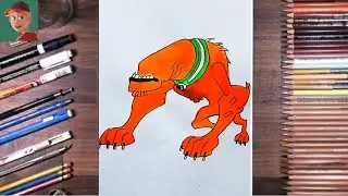wildmutt drawing | ben 10 | Rk10A #shorts