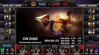 SUPA HOT CREW vs Gambit Gaming | Season 4 EU LCS Spring 2014 Week W10D2 G2 | SHC vs GMB Full game HD