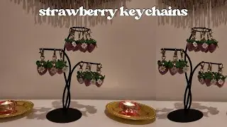Strawberry keychains # crochet with love 