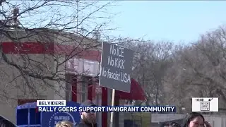 Belvidere community members lead rally to support local immigrants