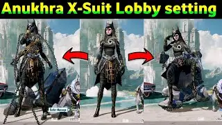 Anukhra X-Suit Lobby Setting in PUBG Mobile & BGMI ump 45 lobi mein pathar per kaise bithau