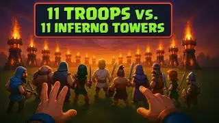 This Is What Happens When 11 Troops Face 11 Inferno Towers!