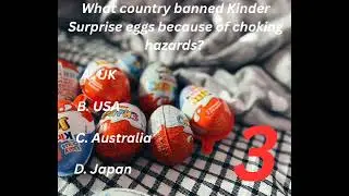 What country banned Kinder Surprise eggs because of choking hazards? #shortsvideos #facts #ytshorts