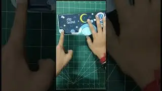 SpaceThemed Pencil Box Unboxing Child-Safe Scissors, Eraser, Sharpener, Tape Holder, & Pop-out Ruler