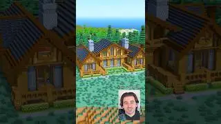 Таймлапс строительства домика в Равентоне в Minecraft