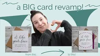 Redesign a greeting card with me | Storytime about my favorite card
