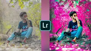 Lightroom Pink Colour Photo editing Just 2 Step Background Colour Change Photo editing Pink effect