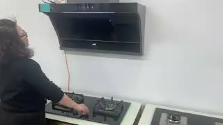 Bousit Smart Gas Stove and Range Hood Linkage Demo | Auto Start & Suction Adjustment