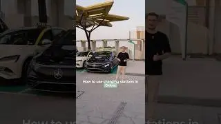 Driving an EV in Dubai?⚡ We&rsquo;ll show you how easy it is to use charging stations. #uae #mercedes #eqs