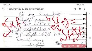 Holder's Inequality || Holder's Inequality for Integrals || Real Analysis || Riemenn Integral