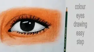 Easy Colour Eye Drawing for Beginners | Full Step by Step Guide