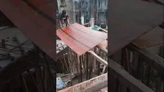 plywood shuttering process for slab#construction #prasanjit -5#shortsviral #shortsvideo #shorts