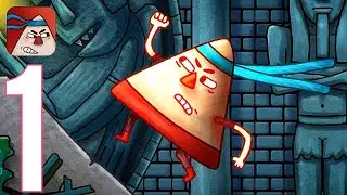 Little Triangle Gameplay walkthrough part 1 - Factory Mission 1 To 3 (ios android)