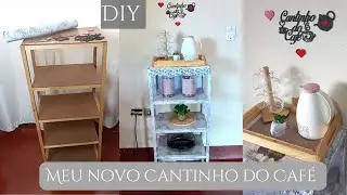 Como tranformar uma sapateira velha em um lindo Cantinho do Café ?/ DIY / Casinha da Mel ❤.