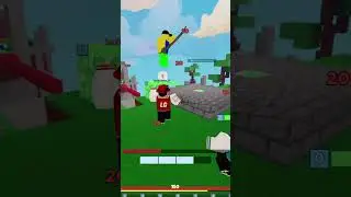 Big Brain Clutch Combos Nightmare  (roblox bedwars) #shorts #roblox #bedwars