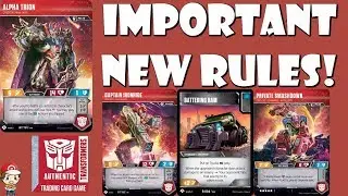 Big Transformer TCG Rules Updates! (Captian Ironhide, Alpha Trion, Battering Ram)