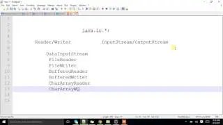 what is java.io.* package Structure