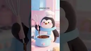 Penguin Chef&rsquo;s Chocolate Fondue 🐧🍫🍓 | Cute Cooking Shorts