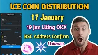 Ice Mining app Distribution Start || Ice coin launch Uniswap || Ice Network Distribution Process ||