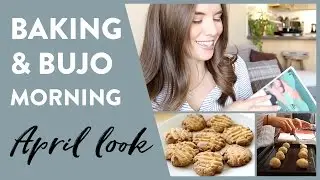 Baking & Bullet Journal Morning | Monthly Design for Spring