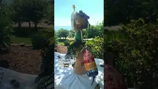Upcycle art: beach trash sculptures #upcycle #upcycleart #artfromwaste #protectouroceans