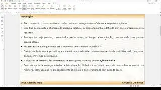 Aula IP - 2023-06-24 - 8h00 - Alocação Dinâmica (Parte 1) - Posição