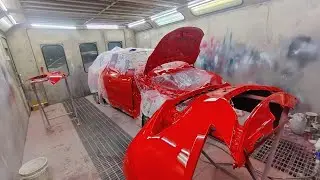 Baleno red paint job #cardetailing #automobile #carpaintrepair #car #automobile @CarPaintervlogger 
