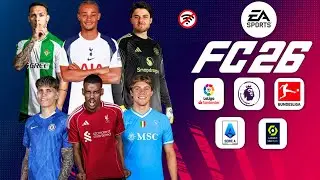 FIFA 14 МОБИЛЬНЫЙ МОД EA SPORTS FC 26 ANDROID ОФФЛАЙН ОБНОВЛЕНИЕ ФОРМЫ 2025/26 РЕАЛЬНЫЕ ЛИЦА ПОСЛ...